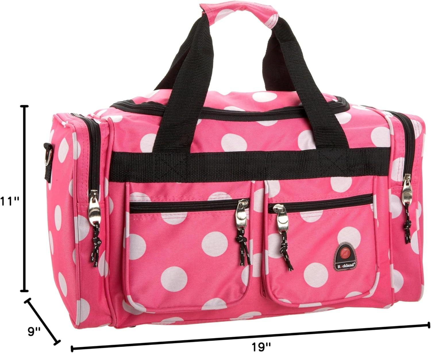 imageRockland Duffel BagPink Dot