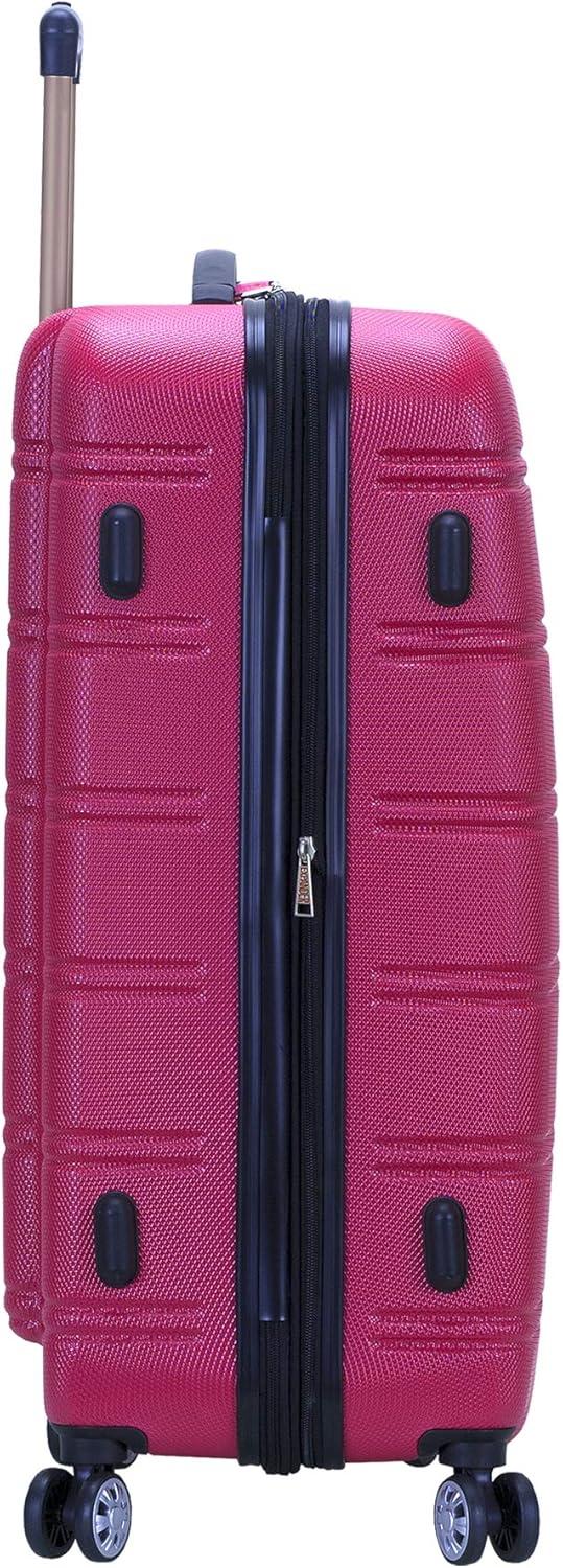 imageRockland Melbourne Hardside Expandable Spinner Wheel Luggage Magenta 2 Piece 20quot28quotMAGENTA