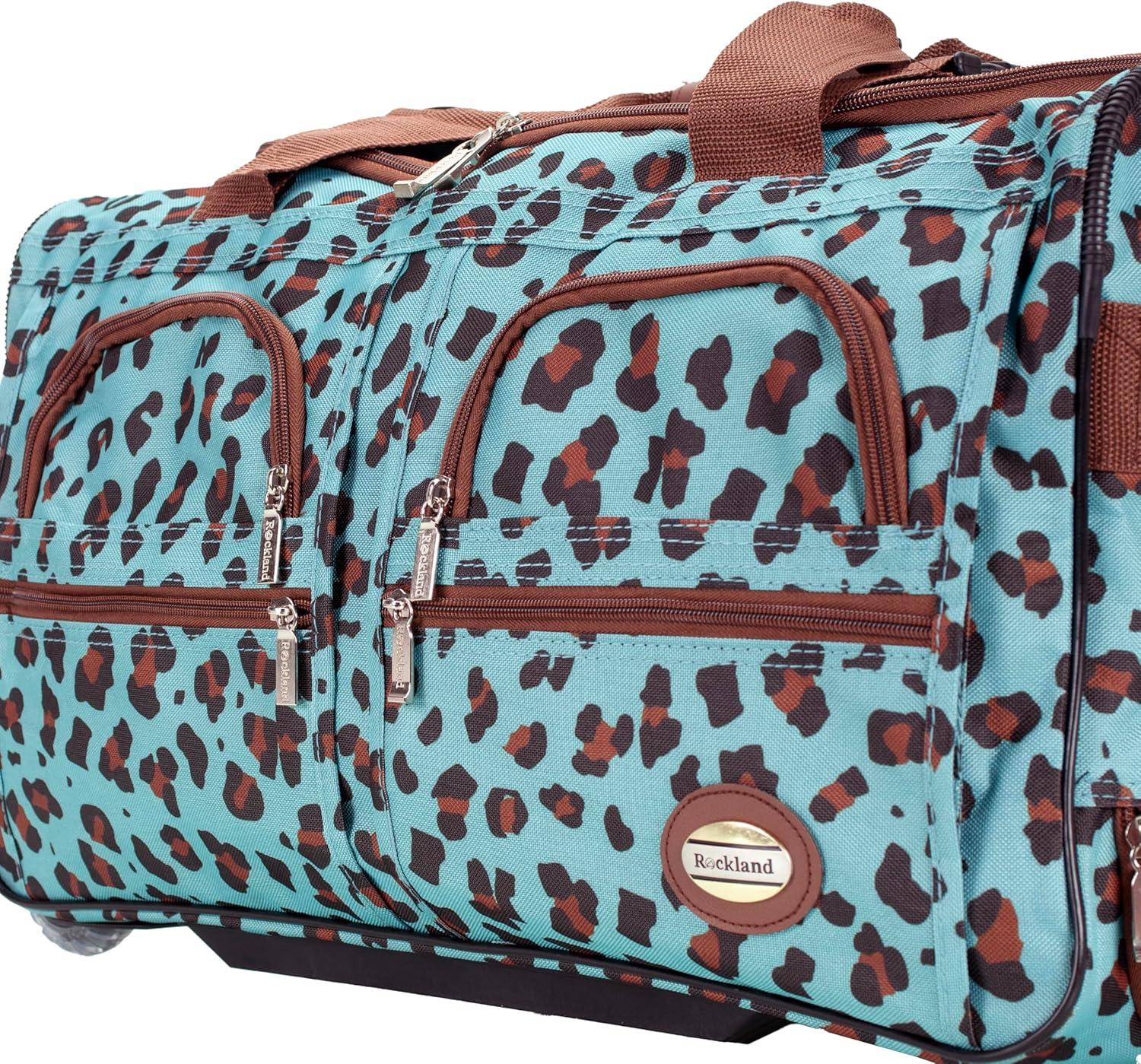 imageRockland Rolling Duffel BagBLUELEOPARD