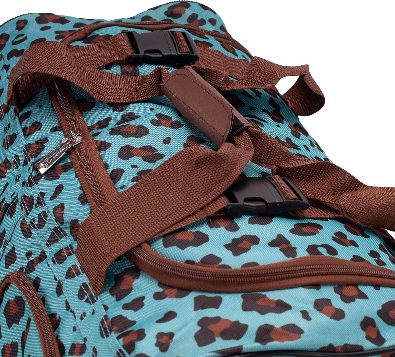 imageRockland Rolling Duffel BagBLUELEOPARD