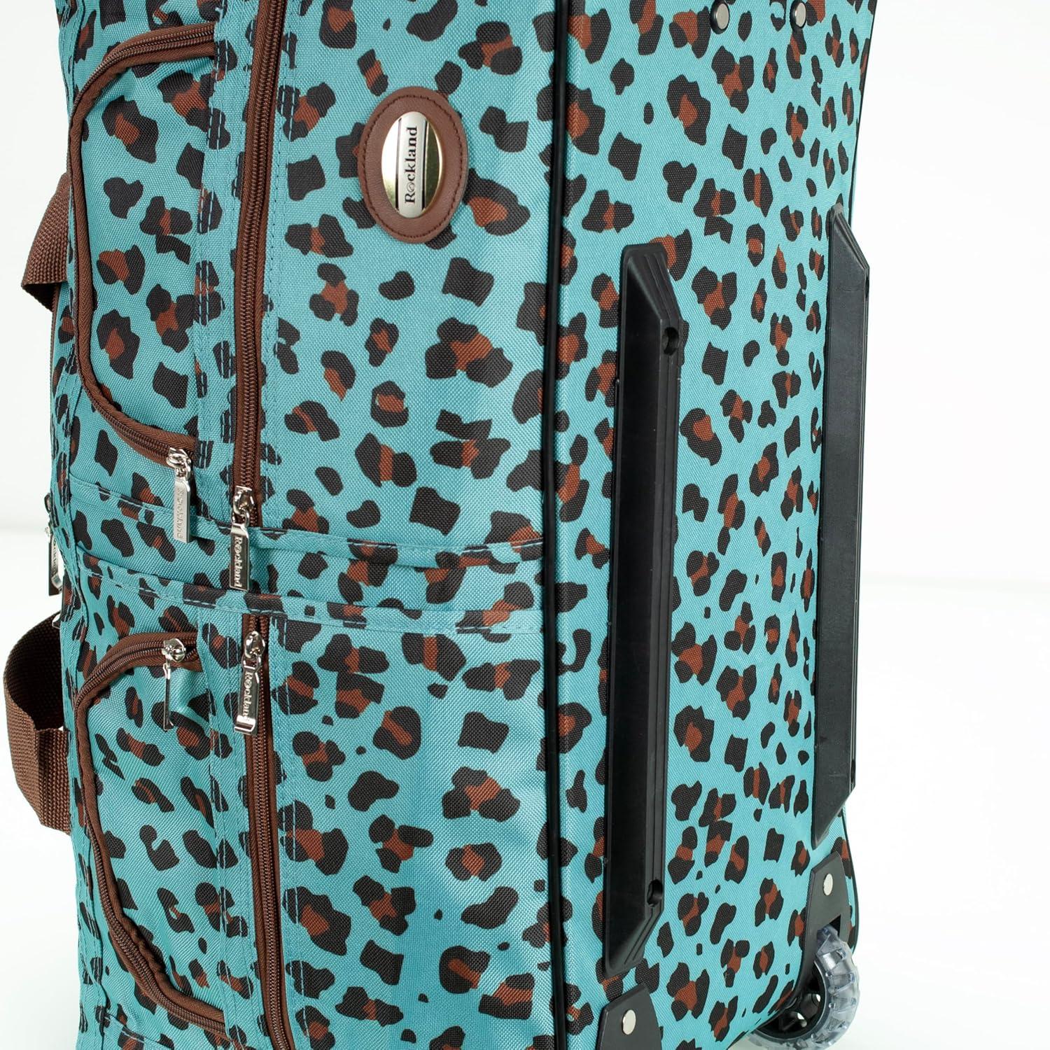 imageRockland Rolling Duffel BagBLUELEOPARD