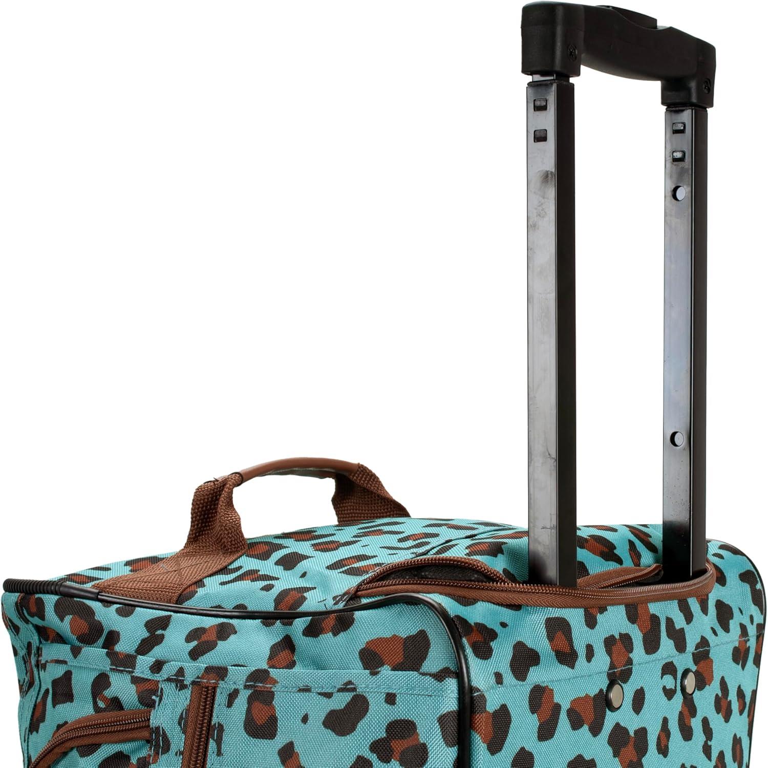 imageRockland Rolling Duffel BagBLUELEOPARD
