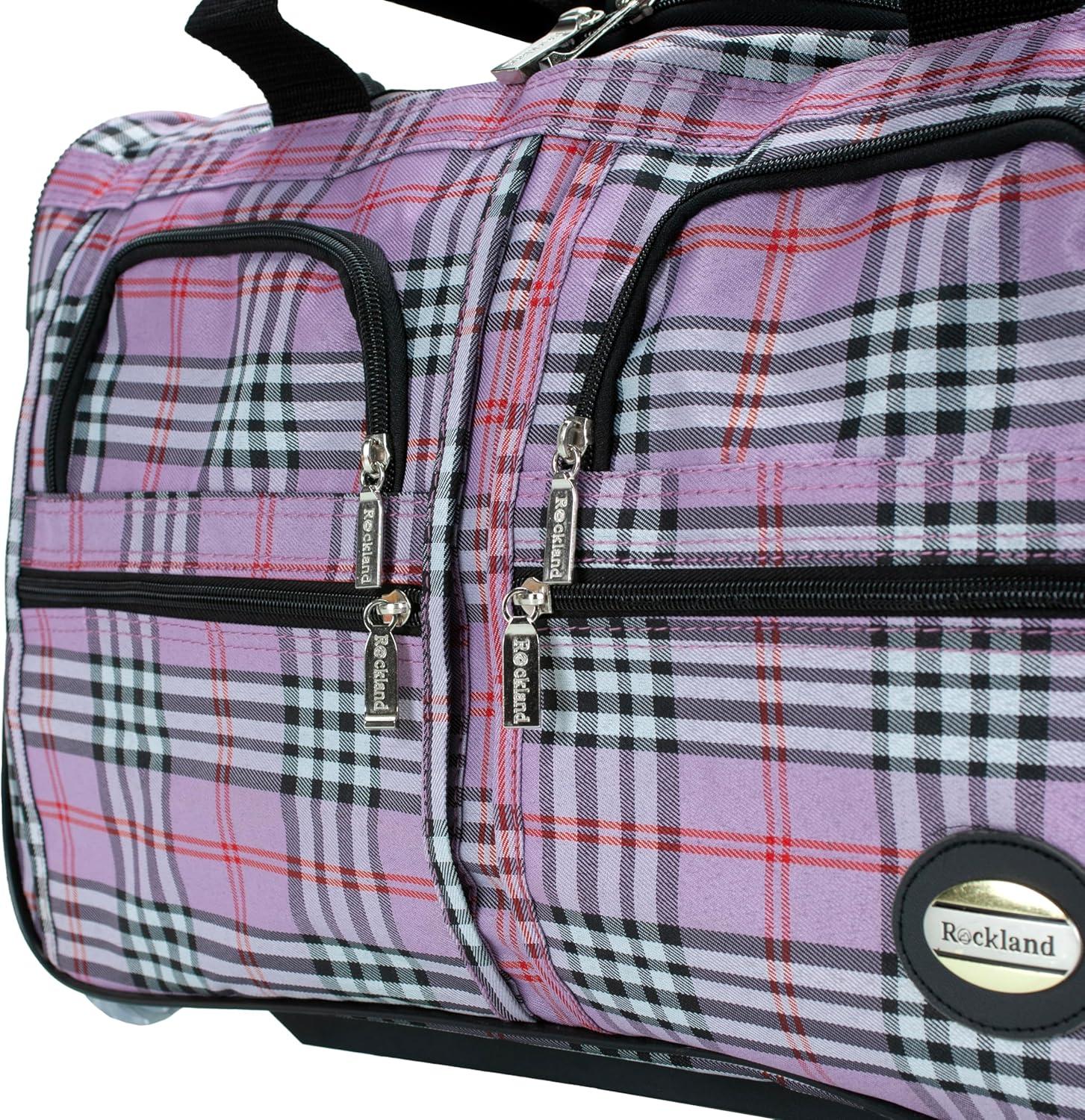 imageRockland Rolling Duffel BagPINKCROS