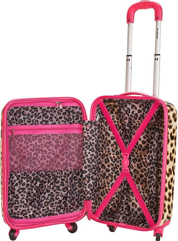 imageRockland Safari Hardside Spinner Wheel Luggage CAMO CarryOn 20quot