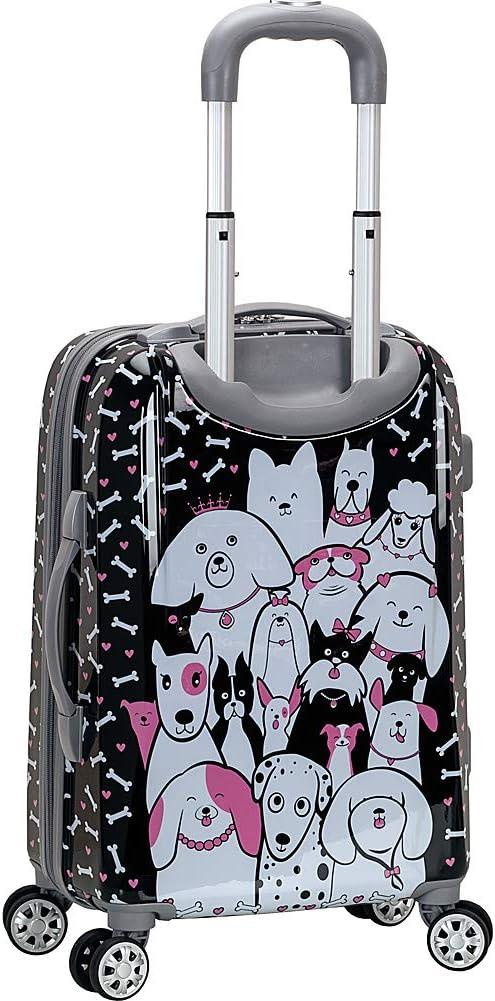 imageRockland Vision Hardside Spinner Wheel Luggage Bandana CarryOn 20Inch