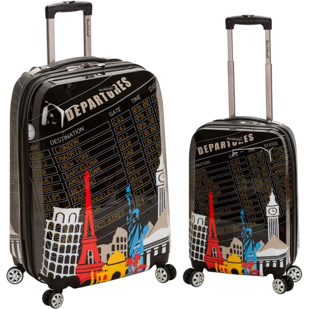 imageRockland Departure Hardside Spinner Wheel Luggage Departure 2Piece Set 2028DEPARTURE