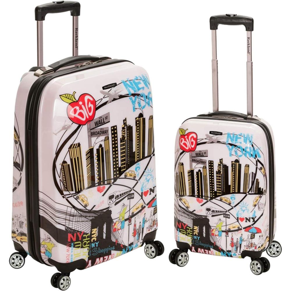 imageRockland Departure Hardside Spinner Wheel Luggage Departure 2Piece Set 2028NEWYORK