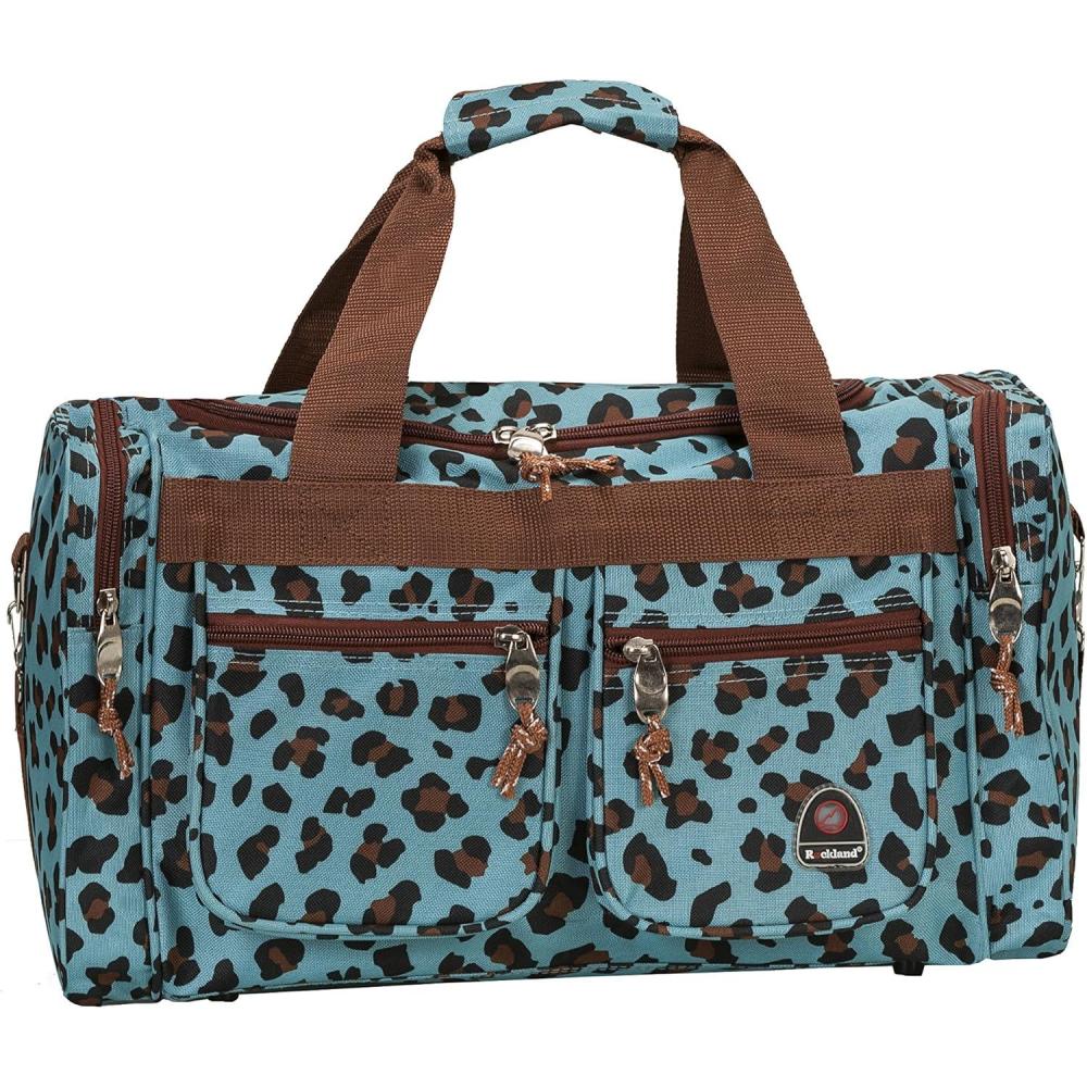 imageRockland Duffel BagBlue Leopard