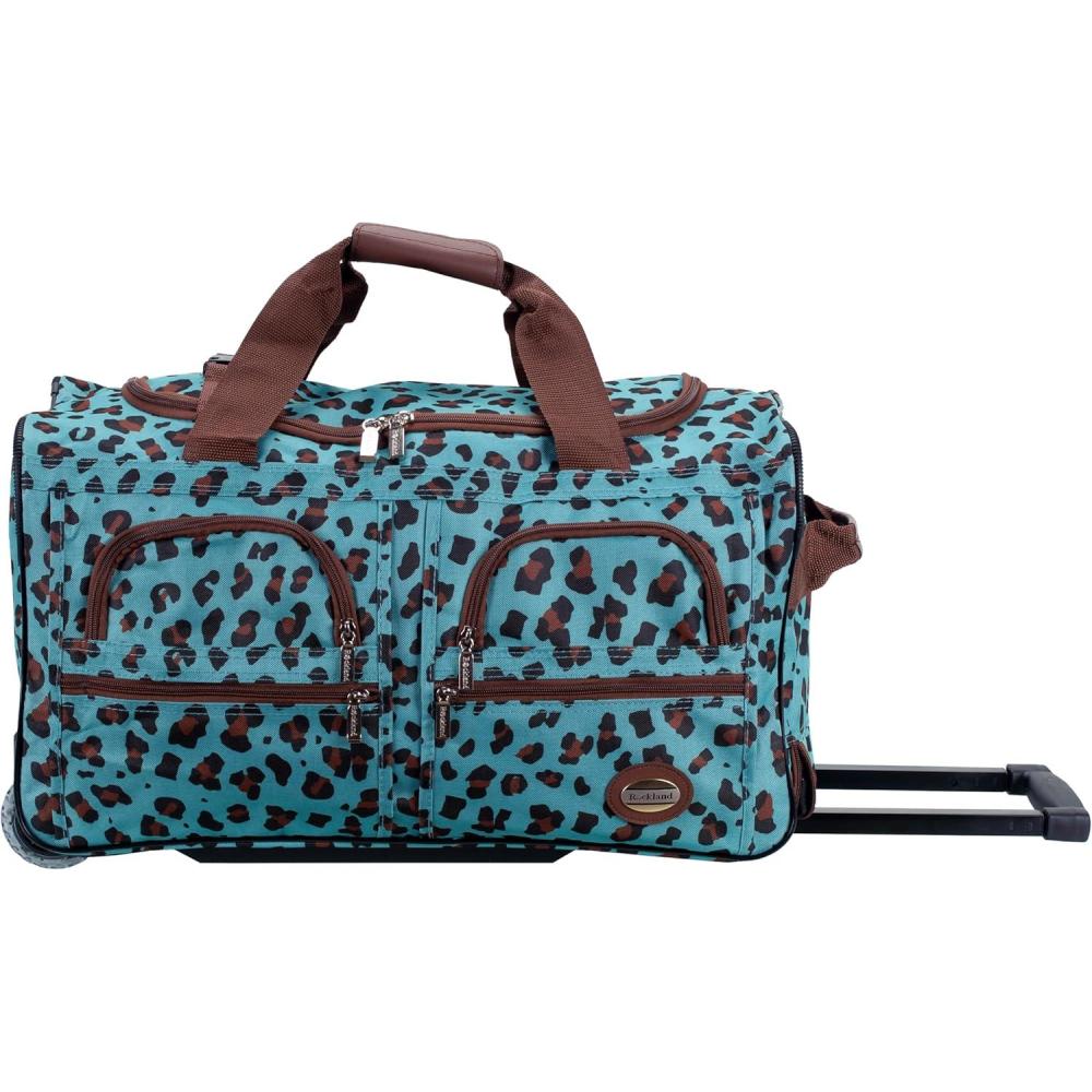 imageRockland Rolling Duffel BagBLUELEOPARD
