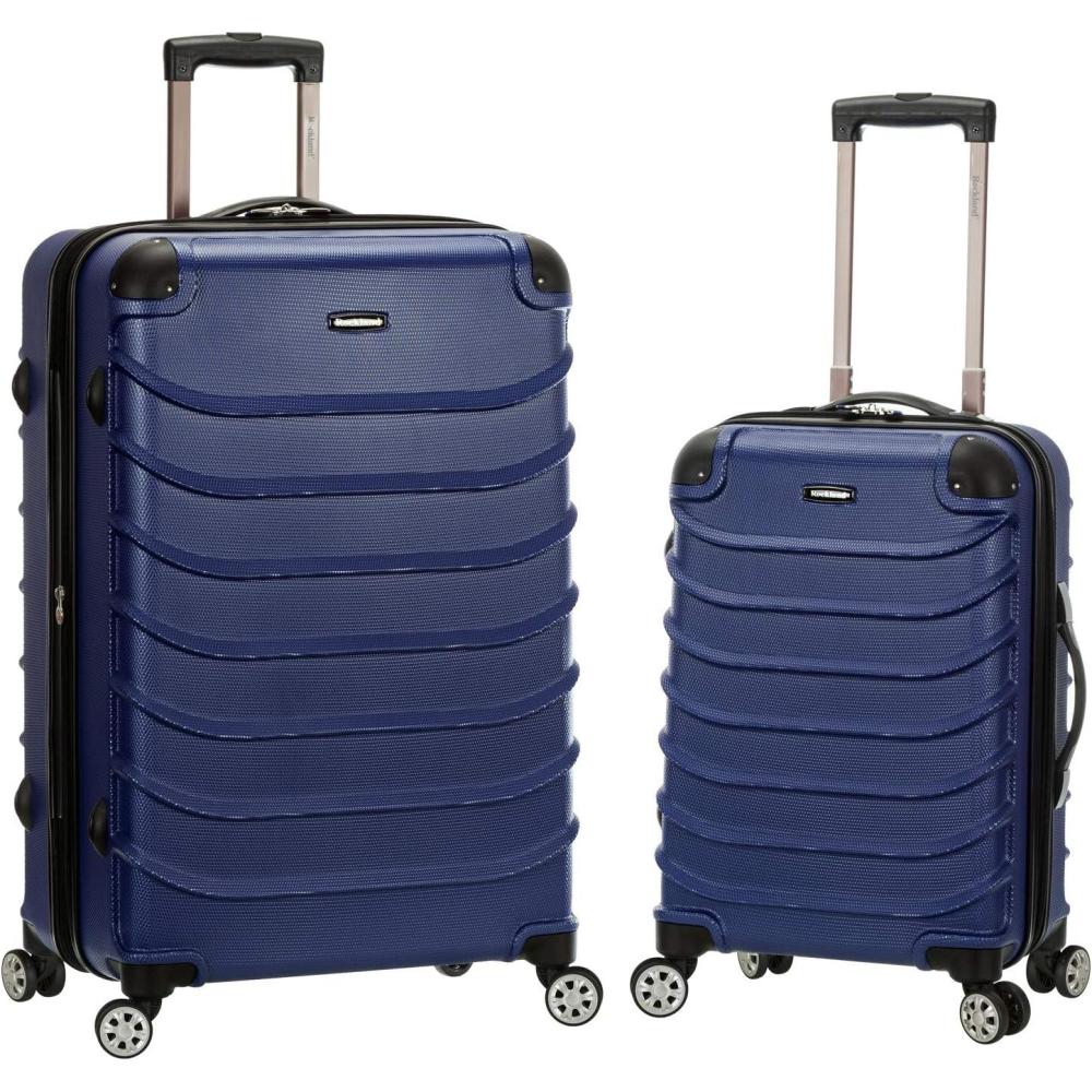 imageRockland Speciale Hardside 2Piece Expandable Spinner Luggage Set Orange 2Piece Set 2028Blue