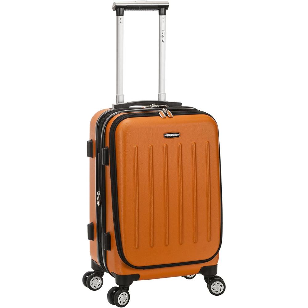 imageRockland Titan Hardside CarryOn Spinner Luggage Purple CarryOn 19InchOrange