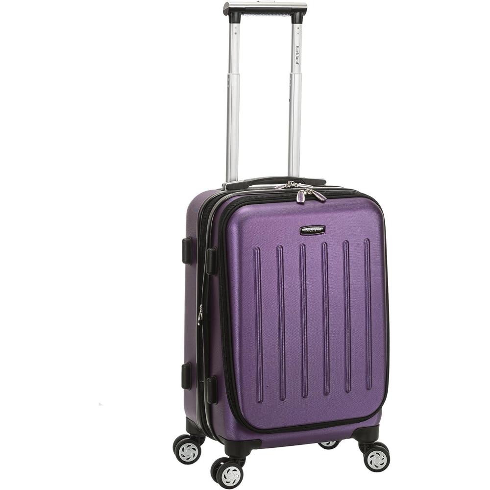 imageRockland Titan Hardside CarryOn Spinner Luggage Purple CarryOn 19InchPurple