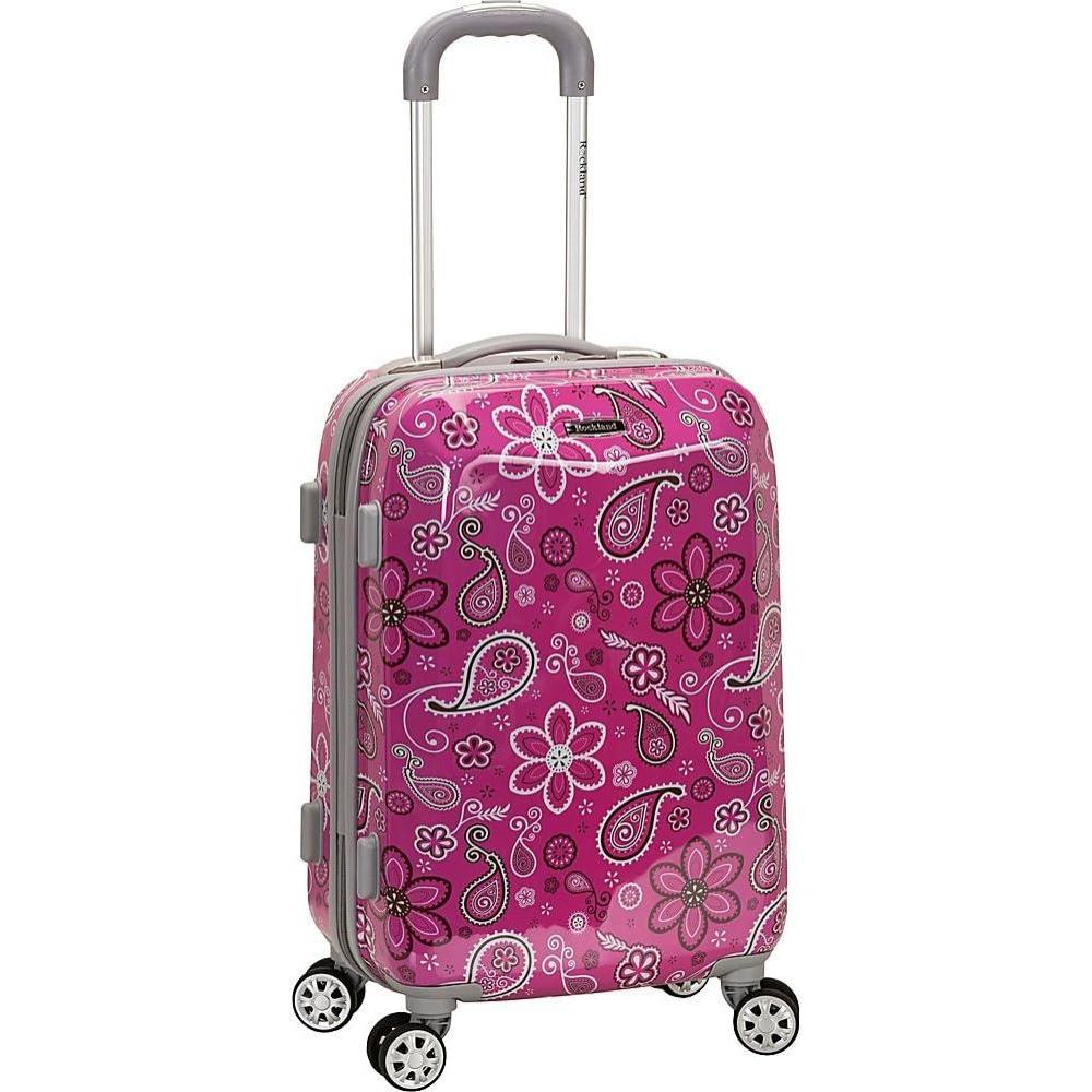 imageRockland Vision Hardside Spinner Wheel Luggage Bandana CarryOn 20Inch