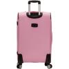 Rockland 5-Piece Softside Spinner Wheel Luggage Set, Pink, 5-Piece Set (14/29/24/28/32)(Pink)