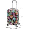 Rockland Departure Hardside Spinner Wheel Luggage, Owl, 2-Piece Set (20/28)