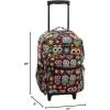 Rockland Double Handle Rolling Backpack, Owl, 17-Inch