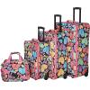Rockland Fashion Softside Upright Luggage Set,Expandable, Orange, 2-Piece (14/19)(New Heart)