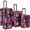 Rockland Fashion Softside Upright Luggage Set,Expandable, Orange, 2-Piece (14/19)(Pucci)