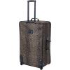 Rockland Jungle Softside Upright Luggage Set, Leopard, 4-Piece Set (14/19/24/28)(Leopard)