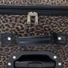 Rockland Jungle Softside Upright Luggage Set, Leopard, 4-Piece Set (14/19/24/28)(Leopard)
