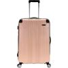 Rockland London Hardside Spinner Wheel Luggage, Orange, Carry-On 20-Inch(Beige)