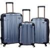 Rockland London Hardside Spinner Wheel Luggage, Orange, Carry-On 20-Inch(Blue)