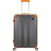 Rockland London Hardside Spinner Wheel Luggage, Orange, Carry-On 20-Inch(Grey)