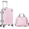 Rockland London Hardside Spinner Wheel Luggage, Orange, Carry-On 20-Inch(Multicolor)