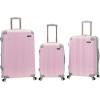 Rockland London Hardside Spinner Wheel Luggage, Orange, Carry-On 20-Inch(Multicolor)