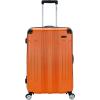 Rockland London Hardside Spinner Wheel Luggage, Orange, Carry-On 20-Inch(Orange)
