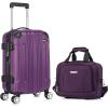 Rockland London Hardside Spinner Wheel Luggage, Orange, Carry-On 20-Inch(Purple)