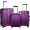 Rockland London Hardside Spinner Wheel Luggage, Orange, Carry-On 20-Inch(Purple)