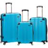 Rockland London Hardside Spinner Wheel Luggage, Orange, Carry-On 20-Inch(Turquoise)