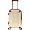 Rockland London Hardside Spinner Wheel Luggage, Orange, Carry-On 20-Inch(White)