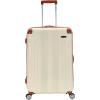 Rockland London Hardside Spinner Wheel Luggage, Orange, Carry-On 20-Inch(White)