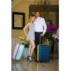 Rockland Melbourne Hardside Expandable Spinner Wheel Luggage, Metallic, Carry-On 20-Inch(METALLIC)