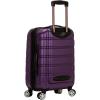 Rockland Melbourne Hardside Expandable Spinner Wheel Luggage, Purple, Carry-On 20 inches