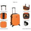 Rockland Melbourne Hardside Expandable Spinner Wheel Luggage, Red, Carry-On 20-Inch