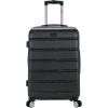 Rockland Melbourne Hardside Expandable Spinner Wheel Luggage Set, Purple, Carry-On 20-Inch and Tote 14-Inch(Black)