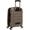 Rockland Melbourne Hardside Expandable Spinner Wheel Luggage, Silver, Carry-On 20-Inch