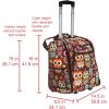 Rockland Melrose Upright Wheeled Underseater Carry-On Luggage, Owl