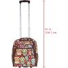 Rockland Melrose Upright Wheeled Underseater Carry-On Luggage, Owl