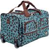 Rockland Rolling Duffel Bag(BLUELEOPARD)