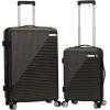 Rockland Star Trail Hardside Spinner Wheel Luggage, Purple, 2-Piece Set (20/28)(Grey)