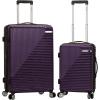 Rockland Star Trail Hardside Spinner Wheel Luggage, Purple, 2-Piece Set (20/28)(Purple)