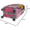 Rockland Vision Hardside Spinner Wheel Luggage, Love, Carry-On 20-Inch(Assorted/Multicolor)