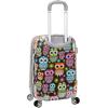 Rockland Vision Hardside Spinner Wheel Luggage, Owl, Carry-On 20-Inch (F151-OWL)