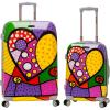 Rockland Departure Hardside Spinner Wheel Luggage, Heart, 2-Piece Set (20/28)