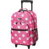 Rockland Double Handle Rolling Backpack, ACU CAMO, One Size(PINKDOT)