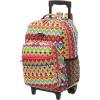 Rockland Double Handle Rolling Backpack, New Heart, 17-Inch(TRIBAL)